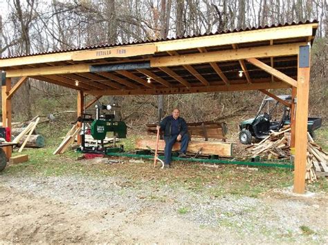 HM126 Portable Sawmill in 2020 | Wood shed plans, Building a shed, Loafing shed