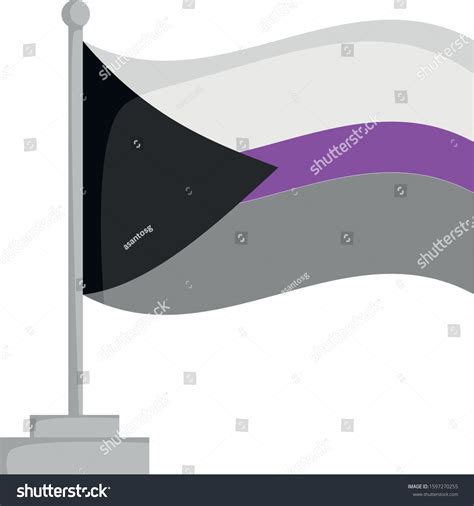 Demisexual Pride Flag Isolated On White Stock Vector (Royalty Free) 1597270255