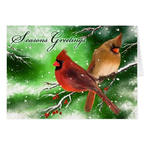 Christmas Card (Cardinal) | Zazzle