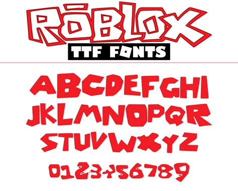 Roblox Font Roblox Svg Roblox Svg Files for Cricut Fonts for Cricut ...