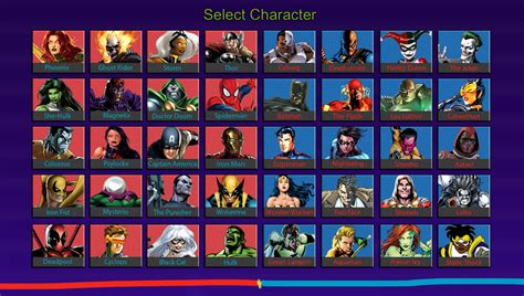 Marvel vs DC Universe - My Roster by DENDEROTTO on DeviantArt