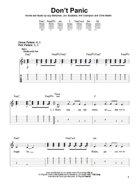 Fix You Guitar Chords - Sheet and Chords Collection