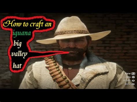 RDR2 How to craft an iguana big valley hat - YouTube