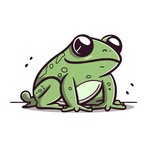 Premium Vector | Frog vector illustration isolated on a white background