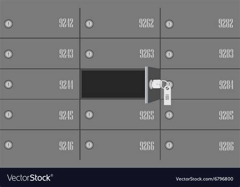 Bank deposit boxes Royalty Free Vector Image - VectorStock