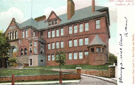 Vintage Postcard 1906 Yonkers Middle High School Building New York NY | United States - New York ...