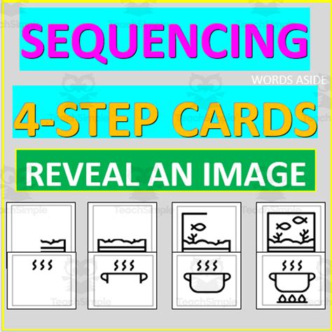 SEQUENCING CARDS | VISUAL REASONING SKILLS | REVEAL AN IMAGE by Teach Simple