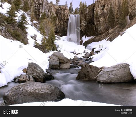 Tumalo Falls Winter Image & Photo (Free Trial) | Bigstock