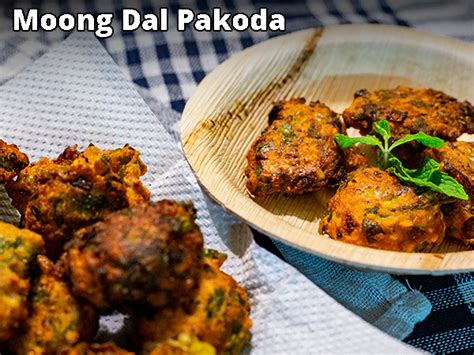 Instant Moong Dal Pakoda Recipe | How To Make Moong Dal Pakoda | Moong ...