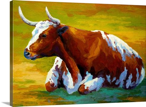 Longhorn Cow Wall Art, Canvas Prints, Framed Prints, Wall Peels | Great ...