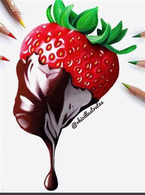 #buntezeichnungen | Fruit art drawings, Prismacolor art, Realistic drawings