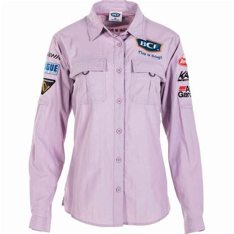 BCF Women's Long Sleeve Fishing Shirt Orchid / Purple 8 | BCF