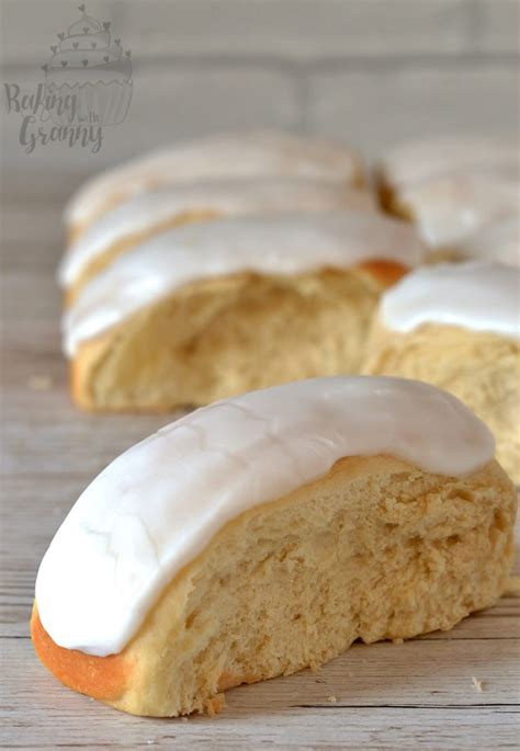 Iced Finger Buns - Baking with Granny