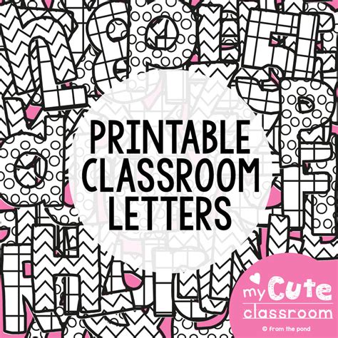 Bulletin board letters for the classroom - just print and display ...