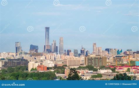 Beijing skyline , China editorial photo. Image of modern - 139975026