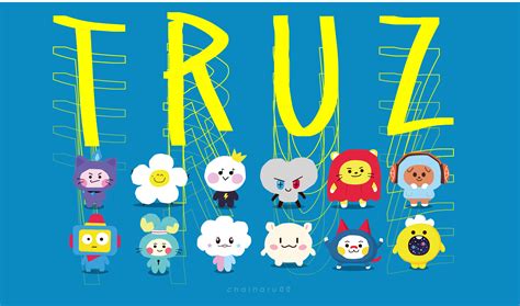 TRUZ desktop wallpaper TREASURE LINE FRIENDS