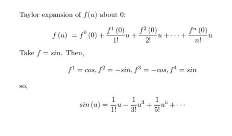 Shayne Fletcher: Taylor Polynomials