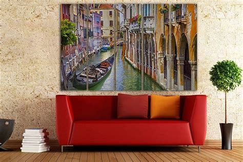 Venice Canvas Italy Wall Art Architectural Print Venice Canal - Etsy | Italy wall art ...