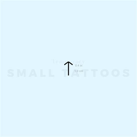 Tiwaz Rune Temporary Tattoo (Set of 3) – Small Tattoos