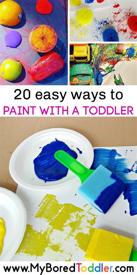 20 Easy Toddler Painting Ideas - My Bored Toddler