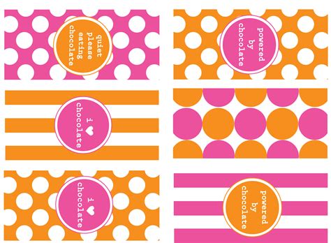 Chocolate Lovers Unite – Free Printables! | Bar wrappers, Chocolate bar ...