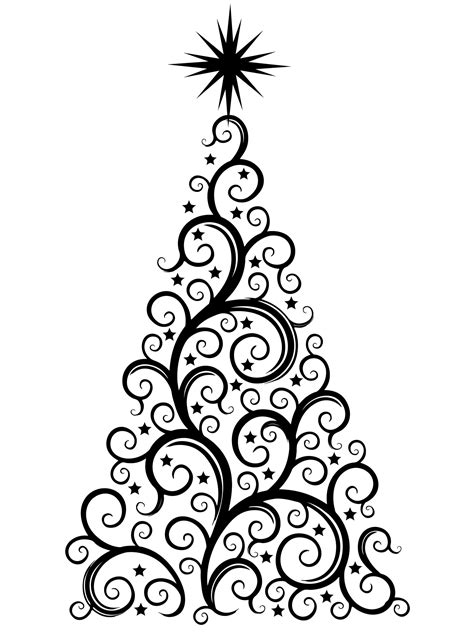 Christmas Tree Modern Silhouette Free Stock Photo - Public Domain Pictures