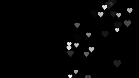 Black Background Wallpaper With Heart