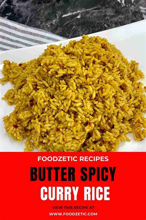 Butter Spicy Curry Rice - Foodzetic