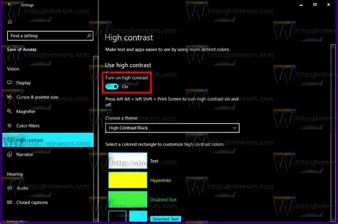 How to Enable High Contrast Mode in Windows 10