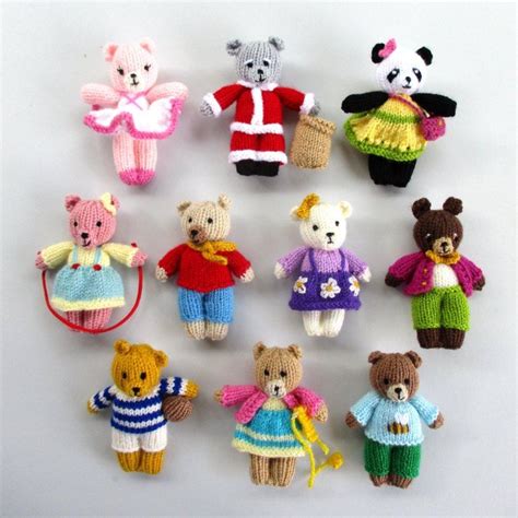 Busy Little Bears | Teddy bear knitting pattern, Knitted toys, Knitted ...