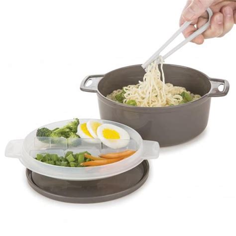 Progressive PS-94GY Microwave Ramen Bowl To Go - 4 Piece - Walmart.com - Walmart.com