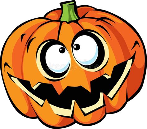 Scary Halloween Pumpkin Cartoon Stock Vector - Illustration of eyes, lantern: 34425475