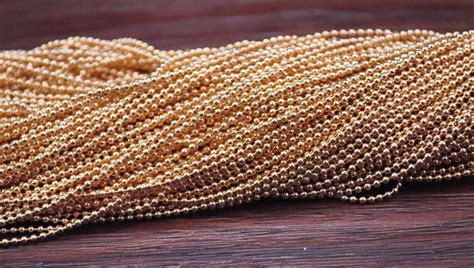 Wholesale Ball Chain 1.5mm25pcs KC Gold Ball Chain Necklaces - Etsy