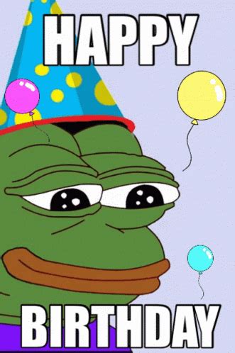 Pepe Frog GIF - Pepe Frog Happy Birthday - Discover & Share GIFs