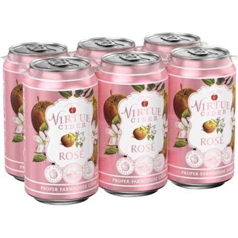 Virtue Cider Rose, 6 cans / 12 fl oz - Kroger