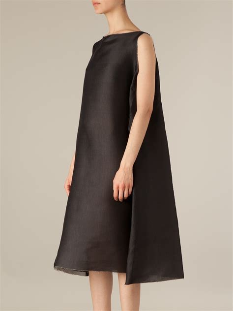 Lyst - Yang li Flared Sack Dress in Black