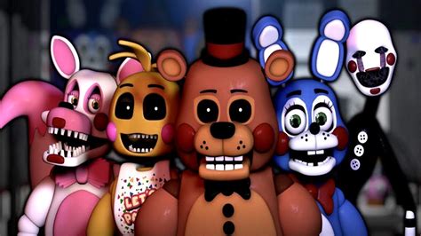 All 5 Five Nights At Freddy Animatronics