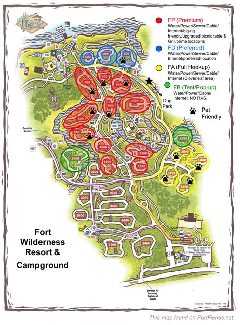 fort wilderness campgrounds site maps | Disney world fort wilderness, Fort wilderness disney ...