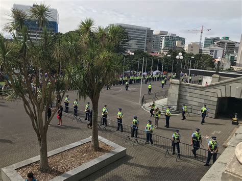 Covid 19 convoy protest: Protesters arrested after trying to breach gates of Parliament - NZ Herald