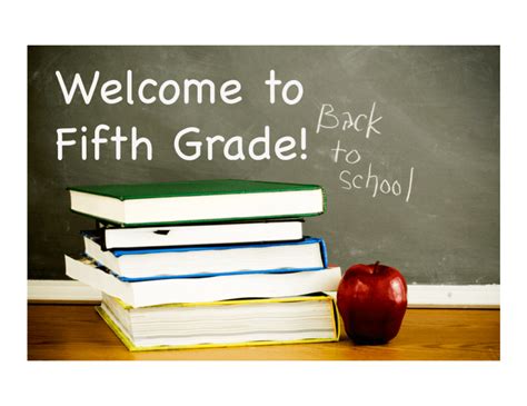 Welcome to! Fifth Grade!!