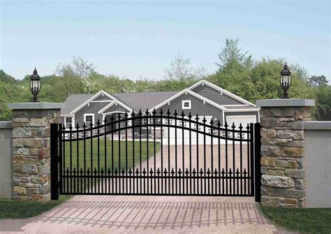 Single Swing Driveway Steel Gate – St. Petersburg Style - DMV Gates ...