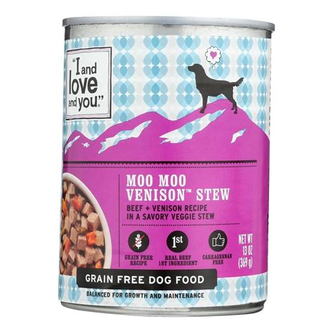 Amazon.com: I Love You Dog Food Can Venison, 13 oz : Pet Supplies