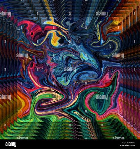 Fractal surreal art. Psychedelic fantasy artwork. Graphic painting ...