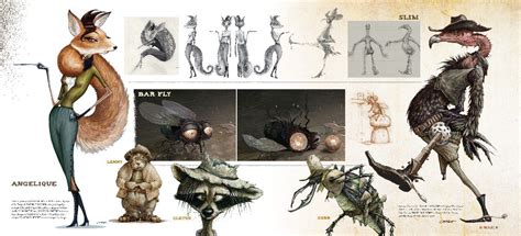 Rango presents an array of unique characters that possess distinct personalities emulated within ...