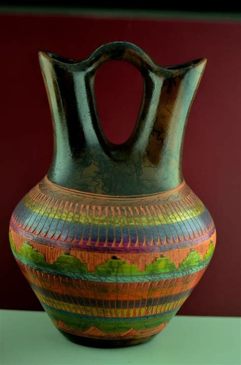 American Indian Wedding Vase Pottery | Native American Wedding Vase | American Indian Wedding ...