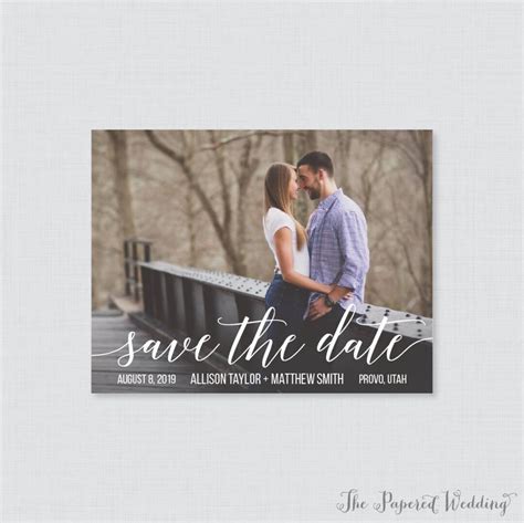 Modern Photo Save the Date Magnets Trendy Picture Save Our Date Magnets for Wedding Classy ...