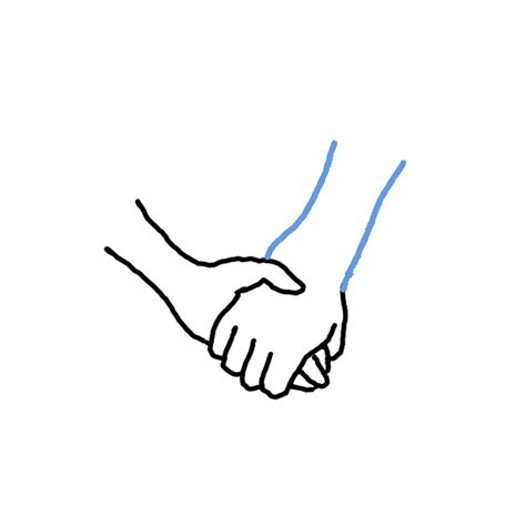 How to Draw Holding Hands - Step by Step Easy Drawing Guides - Drawing ...