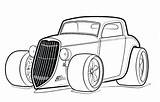Hot Rod Coloring Page  Home sketch template