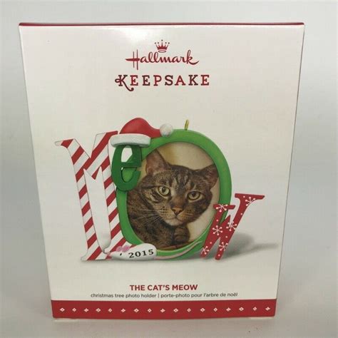 Hallmark Ornament The Cats Meow 2015 Christmas Tree Photo Holder ...