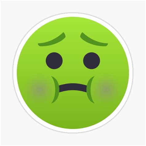 "JoyPixels™ Nauseated Face Emoji" Sticker for Sale by JoyPixels Inc ...